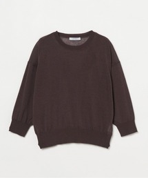 SHEER LINEN KNIT CREW NECK / シアー リネン ニット クルーネック