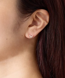 ◆金属アレルギー対応◆◆made in japan◆【高品質ポスト】 シャインバタフライ ジルコニアセラミックポストピアス