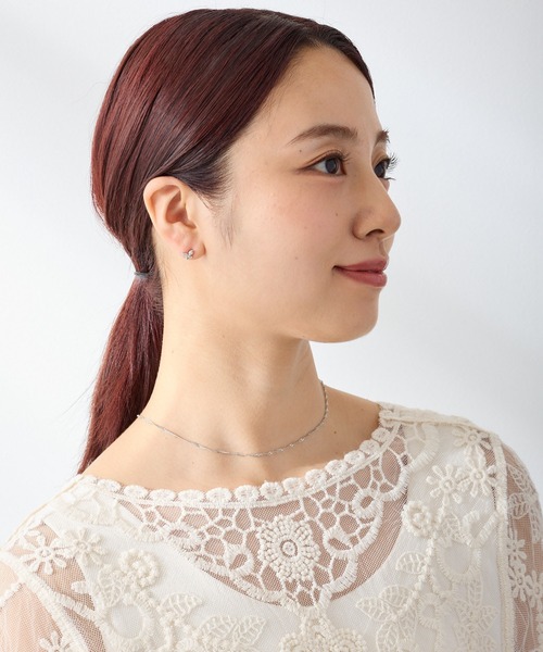 CALIN　STANDARD（カリンスタンダード）の「◆金属アレルギー対応◆◆made in japan◆【高品質ポスト】　シャインバタフライ　ジルコニアセラミックポストピアス（ピアス（両耳用）・レディース・シルバー/ゴールド/ピンクゴールド・FREE）」の11枚目の写真