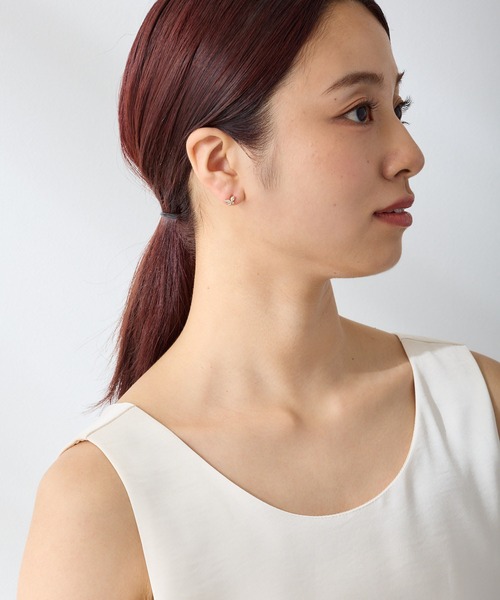 CALIN　STANDARD（カリンスタンダード）の「◆金属アレルギー対応◆◆made in japan◆【高品質ポスト】　シャインバタフライ　ジルコニアセラミックポストピアス（ピアス（両耳用）・レディース・シルバー/ゴールド/ピンクゴールド・FREE）」の20枚目の写真