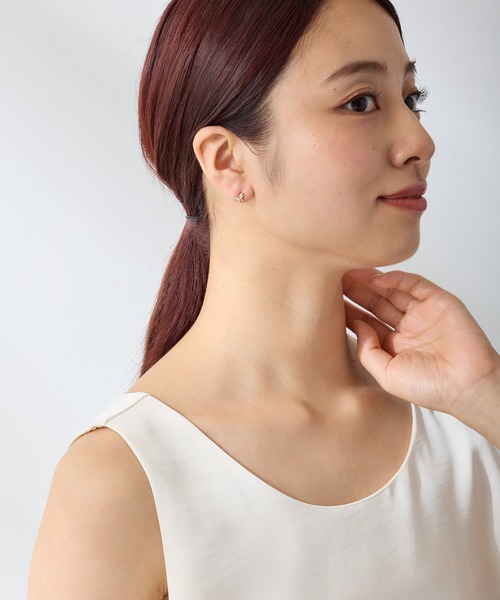 CALIN　STANDARD（カリンスタンダード）の「◆金属アレルギー対応◆◆made in japan◆【高品質ポスト】　シャインバタフライ　ジルコニアセラミックポストピアス（ピアス（両耳用）・レディース・シルバー/ゴールド/ピンクゴールド・FREE）」の21枚目の写真