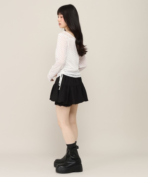 Heather（ヘザー）の「レイヤードシアーカットソー　1052088（Tシャツ/カットソー・レディース・グレー/ドット/ピンク・FREE）」の17枚目の写真