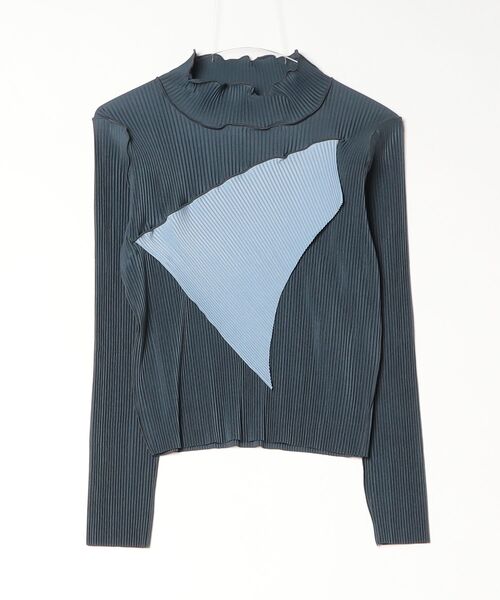 kotohayokozawa(コトハヨコザワ)の「todo WAVE TOP LONG SLEEVE HIGH TDX6A-TDWR06(Tシャツ/カットソー・レディース・ブラウン/ベージュ/ネイビー/グリーン/ライトグリーン/ライトブルー/ブラック・SMALL/MEDIUM)」の7枚目の写真