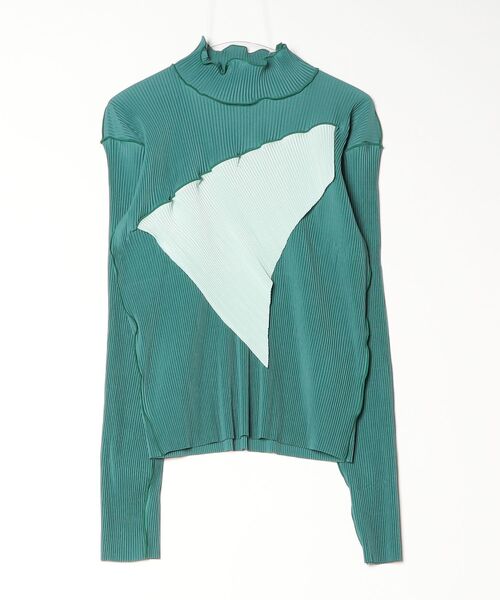 kotohayokozawa(コトハヨコザワ)の「todo WAVE TOP LONG SLEEVE HIGH TDX6A-TDWR06(Tシャツ/カットソー・レディース・ブラウン/ベージュ/ネイビー/グリーン/ライトグリーン/ライトブルー/ブラック・SMALL/MEDIUM)」の4枚目の写真