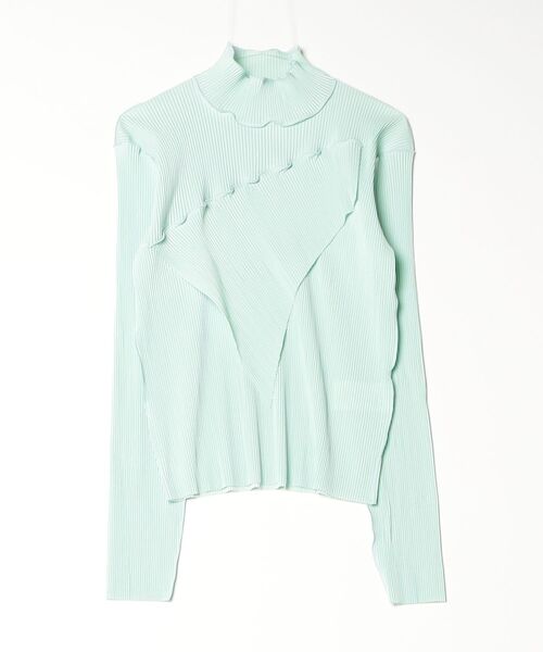kotohayokozawa(コトハヨコザワ)の「todo WAVE TOP LONG SLEEVE HIGH TDX6A-TDWR06(Tシャツ/カットソー・レディース・ブラウン/ベージュ/ネイビー/グリーン/ライトグリーン/ライトブルー/ブラック・SMALL/MEDIUM)」の5枚目の写真