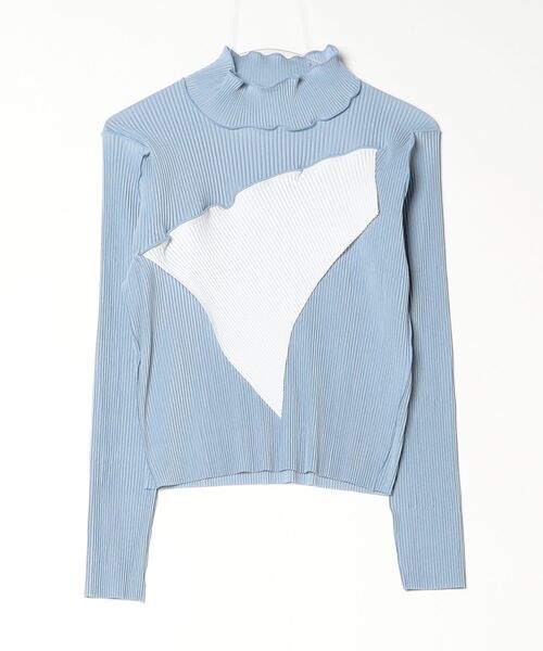 kotohayokozawa(コトハヨコザワ)の「todo WAVE TOP LONG SLEEVE HIGH TDX6A-TDWR06(Tシャツ/カットソー・レディース・ブラウン/ベージュ/ネイビー/グリーン/ライトグリーン/ライトブルー/ブラック・SMALL/MEDIUM)」の6枚目の写真