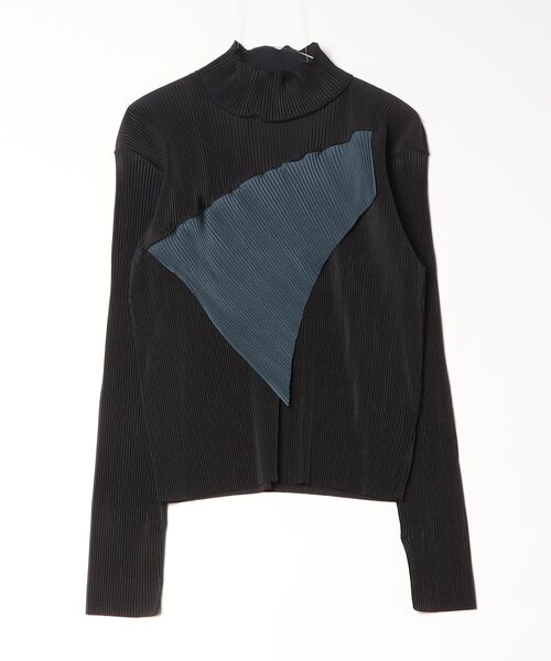 kotohayokozawa(コトハヨコザワ)の「todo WAVE TOP LONG SLEEVE HIGH TDX6A-TDWR06(Tシャツ/カットソー・レディース・ブラウン/ベージュ/ネイビー/グリーン/ライトグリーン/ライトブルー/ブラック・SMALL/MEDIUM)」の1枚目の写真