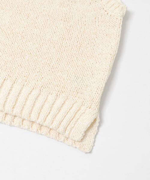 LAATO(ラート)の「mix knit vest(ベスト・レディース・ブラウン/オフホワイト・FREE)」の11枚目の写真