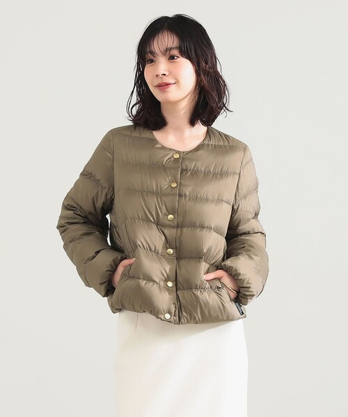 Demi-Luxe BEAMS(デミルクス ビームス)の「Traditional Weatherwear / ARKLEY DOWN ジャケット(ダウンジャケット/コート・レディース・ブラック/ベージュ・36/34)」の1枚目の写真