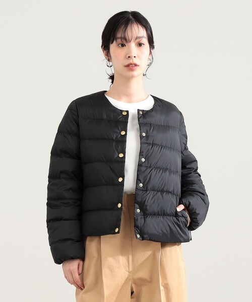 Demi-Luxe BEAMS(デミルクス ビームス)の「Traditional Weatherwear / ARKLEY DOWN ジャケット(ダウンジャケット/コート・レディース・ブラック/ベージュ・36/34)」の2枚目の写真