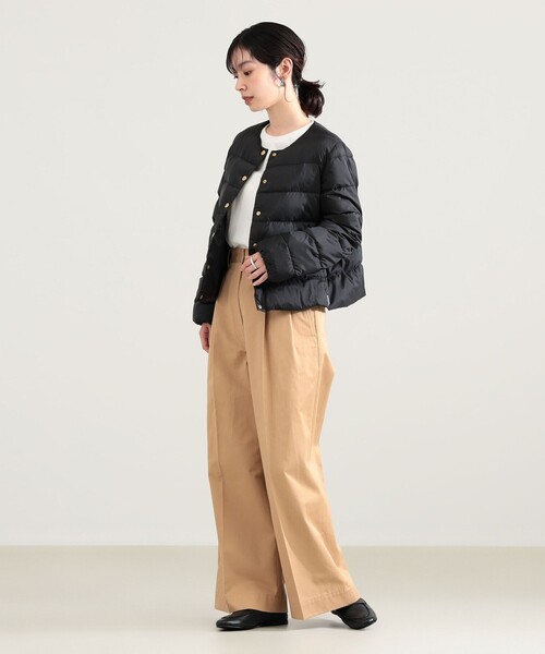 Demi-Luxe BEAMS(デミルクス ビームス)の「Traditional Weatherwear / ARKLEY DOWN ジャケット(ダウンジャケット/コート・レディース・ブラック/ベージュ・36/34)」の3枚目の写真