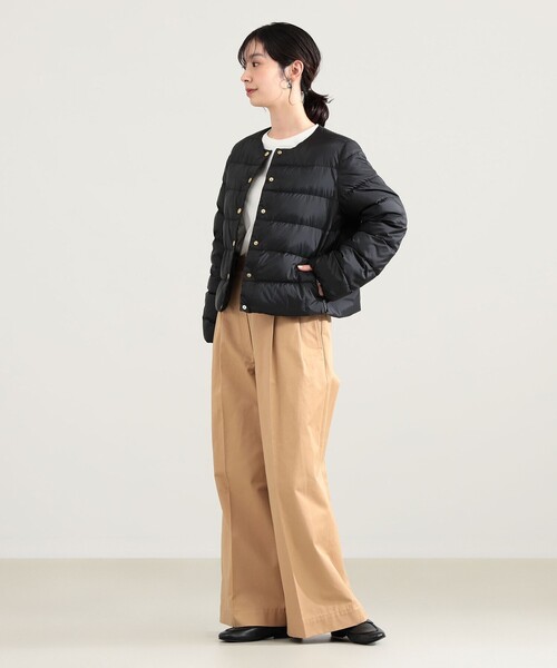 Demi-Luxe BEAMS(デミルクス ビームス)の「Traditional Weatherwear / ARKLEY DOWN ジャケット(ダウンジャケット/コート・レディース・ブラック/ベージュ・36/34)」の5枚目の写真