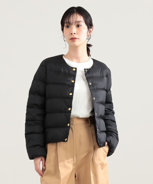 Demi-Luxe BEAMS(デミルクス ビームス)の「Traditional Weatherwear / ARKLEY DOWN ジャケット(ダウンジャケット/コート・レディース・ブラック/ベージュ・36/34)」の6枚目の写真