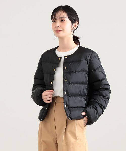 Demi-Luxe BEAMS(デミルクス ビームス)の「Traditional Weatherwear / ARKLEY DOWN ジャケット(ダウンジャケット/コート・レディース・ブラック/ベージュ・36/34)」の7枚目の写真