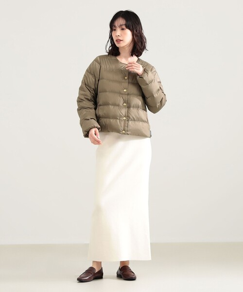 Demi-Luxe BEAMS(デミルクス ビームス)の「Traditional Weatherwear / ARKLEY DOWN ジャケット(ダウンジャケット/コート・レディース・ブラック/ベージュ・36/34)」の8枚目の写真