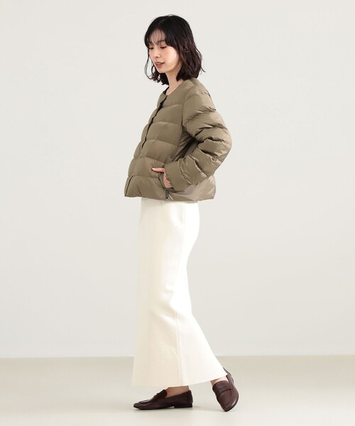 Demi-Luxe BEAMS(デミルクス ビームス)の「Traditional Weatherwear / ARKLEY DOWN ジャケット(ダウンジャケット/コート・レディース・ブラック/ベージュ・36/34)」の10枚目の写真