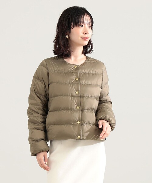 Demi-Luxe BEAMS(デミルクス ビームス)の「Traditional Weatherwear / ARKLEY DOWN ジャケット(ダウンジャケット/コート・レディース・ブラック/ベージュ・36/34)」の11枚目の写真