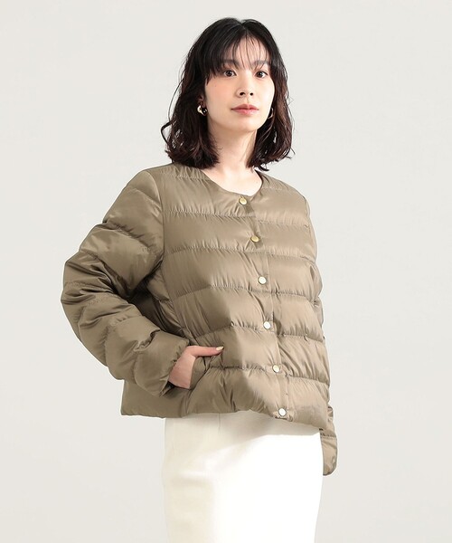 Demi-Luxe BEAMS(デミルクス ビームス)の「Traditional Weatherwear / ARKLEY DOWN ジャケット(ダウンジャケット/コート・レディース・ブラック/ベージュ・36/34)」の12枚目の写真