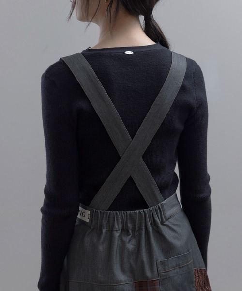 Eimee Law(エイミーロウ)の「5TEXサス付きフレアースカート(スカート・レディース・ボルドー・MEDIUM)」の19枚目の写真