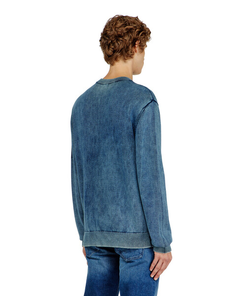 DIESEL（ディーゼル）の「メンズ プルオーバーニット K-PERNE（ニット/セーター・メンズ・インディゴブルー・SMALL/LARGE）」の2枚目の写真