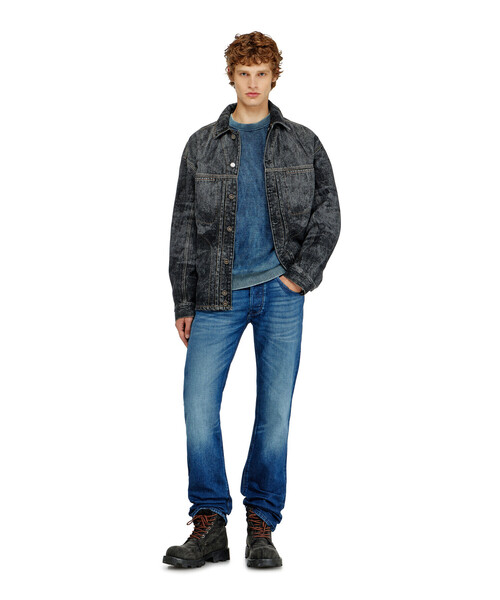DIESEL（ディーゼル）の「メンズ プルオーバーニット K-PERNE（ニット/セーター・メンズ・インディゴブルー・SMALL/LARGE）」の4枚目の写真