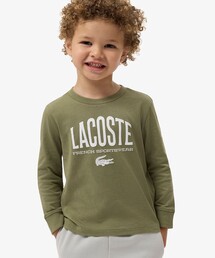 LACOSTE（ラコステ）の「【EC限定】BOYSマルチカラーブランドネームロゴ長袖Tシャツ（Tシャツ/カットソー）」