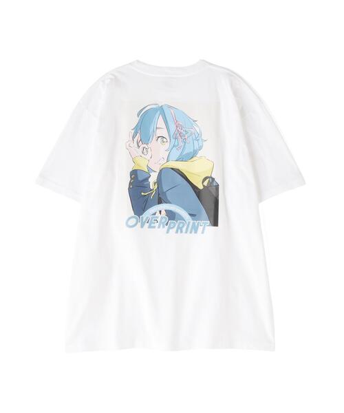 over print（オーバープリント）の「overprint/オーバープリント/別注MAMO TEE（Tシャツ/カットソー・レディース・ホワイト/ブラック・XL/M/L）」の4枚目の写真