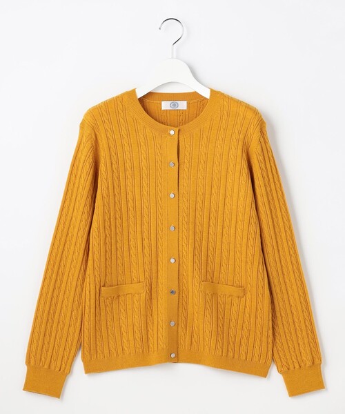J.PRESS Ladies(J.プレス レディス)の「【人気定番アイテム】KNIT BASIC クルーネック カーディガン(カーディガン/ボレロ・レディース・イエロー系/ネイビー系/ベージュ系/ライトグレー系1・SMALL)」の14枚目の写真