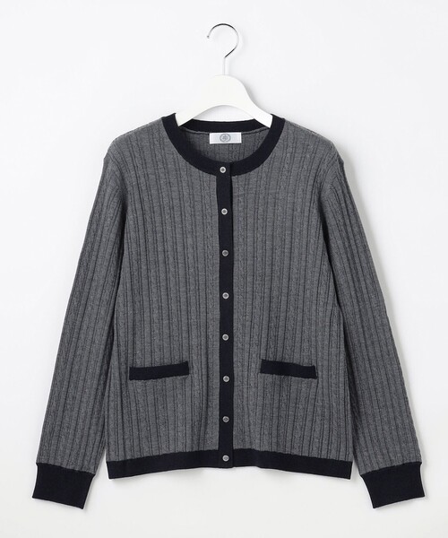 J.PRESS Ladies(J.プレス レディス)の「【人気定番アイテム】KNIT BASIC クルーネック カーディガン(カーディガン/ボレロ・レディース・イエロー系/ネイビー系/ベージュ系/ライトグレー系1・SMALL)」の16枚目の写真