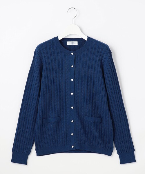 J.PRESS Ladies(J.プレス レディス)の「【人気定番アイテム】KNIT BASIC クルーネック カーディガン(カーディガン/ボレロ・レディース・イエロー系/ネイビー系/ベージュ系/ライトグレー系1・SMALL)」の17枚目の写真
