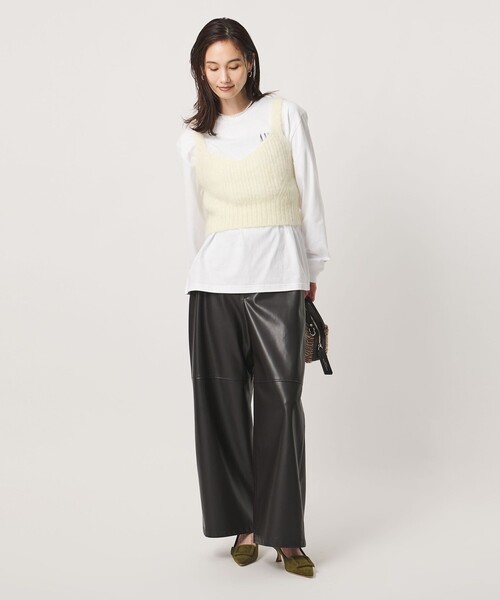UNITED ARROWS(ユナイテッドアローズ)の「モヘヤ アゼ キャミソール ニット(ニット/セーター・レディース・オフホワイト/ブラック・FREE)」の22枚目の写真