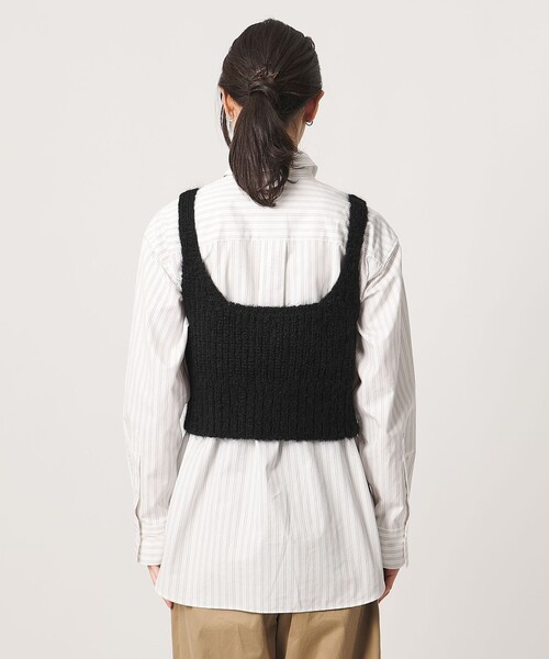 UNITED ARROWS(ユナイテッドアローズ)の「モヘヤ アゼ キャミソール ニット(ニット/セーター・レディース・オフホワイト/ブラック・FREE)」の8枚目の写真