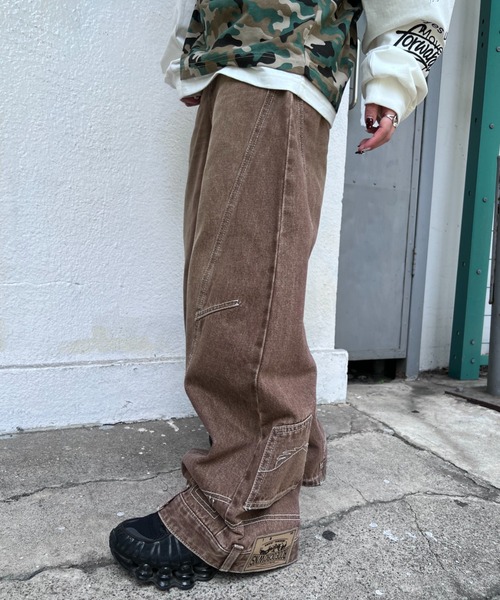 RODEO CROWNS WIDE BOWL(ロデオクラウンズワイドボウル)の「upside down DENIM(デニムパンツ・レディース・ブルー/ブラウン/ブラック・MEDIUM/SMALL)」の3枚目の写真