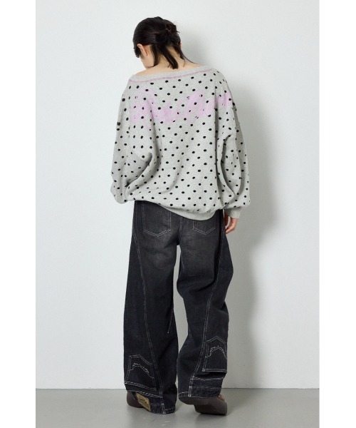RODEO CROWNS WIDE BOWL(ロデオクラウンズワイドボウル)の「upside down DENIM(デニムパンツ・レディース・ブルー/ブラウン/ブラック・MEDIUM/SMALL)」の14枚目の写真