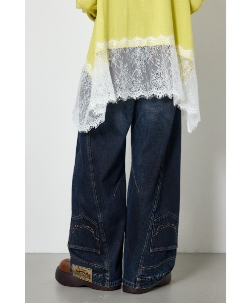 RODEO CROWNS WIDE BOWL(ロデオクラウンズワイドボウル)の「upside down DENIM(デニムパンツ・レディース・ブルー/ブラウン/ブラック・MEDIUM/SMALL)」の17枚目の写真