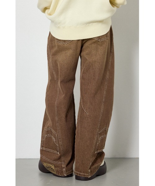 RODEO CROWNS WIDE BOWL(ロデオクラウンズワイドボウル)の「upside down DENIM(デニムパンツ・レディース・ブルー/ブラウン/ブラック・MEDIUM/SMALL)」の6枚目の写真