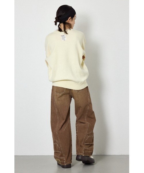 RODEO CROWNS WIDE BOWL(ロデオクラウンズワイドボウル)の「upside down DENIM(デニムパンツ・レディース・ブルー/ブラウン/ブラック・MEDIUM/SMALL)」の8枚目の写真