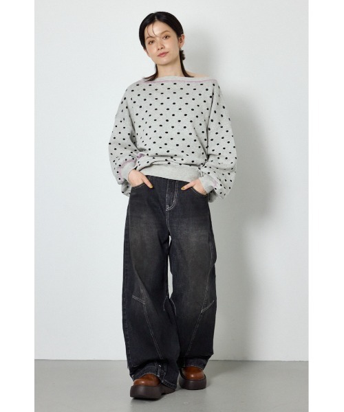 RODEO CROWNS WIDE BOWL(ロデオクラウンズワイドボウル)の「upside down DENIM(デニムパンツ・レディース・ブルー/ブラウン/ブラック・MEDIUM/SMALL)」の12枚目の写真