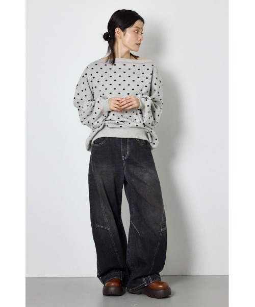 RODEO CROWNS WIDE BOWL(ロデオクラウンズワイドボウル)の「upside down DENIM(デニムパンツ・レディース・ブルー/ブラウン/ブラック・MEDIUM/SMALL)」の13枚目の写真