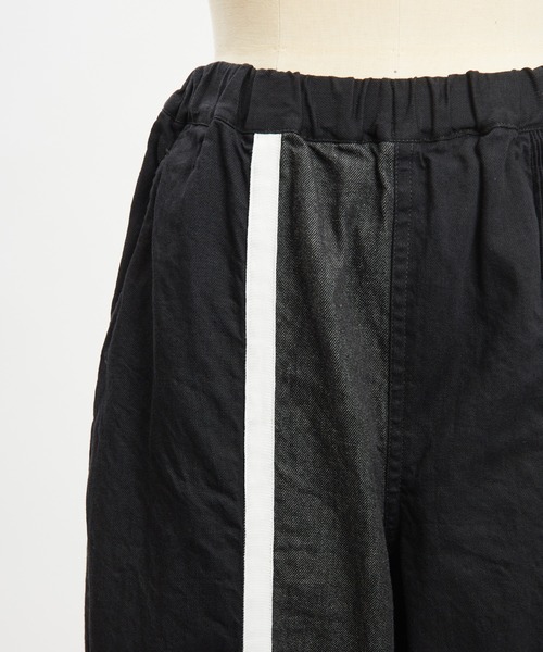 gomme(ゴム)の「切替デニムパンツ(デニムパンツ・レディース・ブラック/インディゴブルー・MEDIUM)」の9枚目の写真