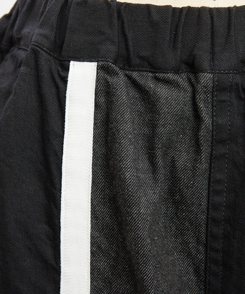 gomme(ゴム)の「切替デニムパンツ(デニムパンツ・レディース・ブラック/インディゴブルー・MEDIUM)」の10枚目の写真