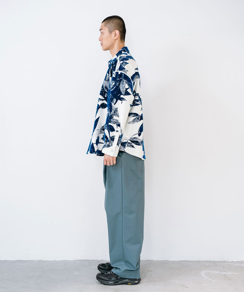 yoshiokubo（ヨシオクボ）の「yoshiokubo ヨシオクボ / LAUREL FLOCK L/S SHT ローレルフロックシャツ / YKF26202（シャツ/ブラウス・メンズ・ホワイト・2）」の3枚目の写真