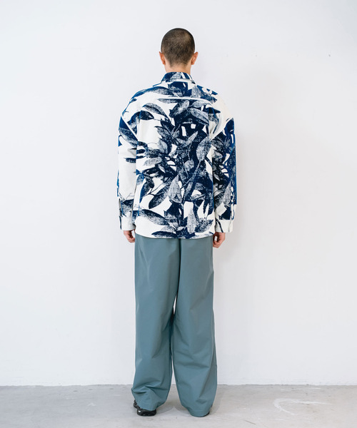 yoshiokubo（ヨシオクボ）の「yoshiokubo ヨシオクボ / LAUREL FLOCK L/S SHT ローレルフロックシャツ / YKF26202（シャツ/ブラウス・メンズ・ホワイト・2）」の4枚目の写真