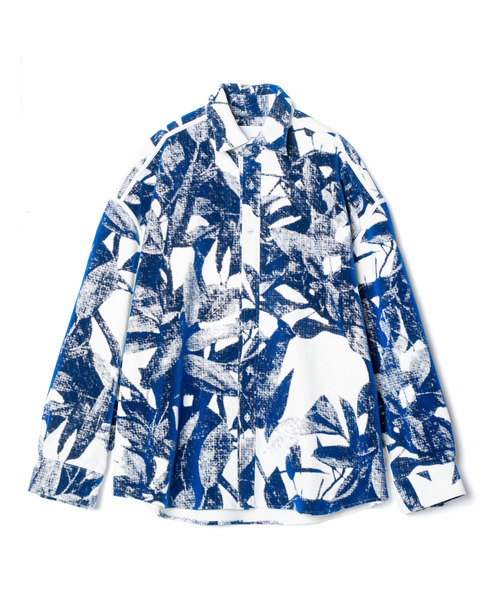 yoshiokubo（ヨシオクボ）の「yoshiokubo ヨシオクボ / LAUREL FLOCK L/S SHT ローレルフロックシャツ / YKF26202（シャツ/ブラウス・メンズ・ホワイト・2）」の5枚目の写真