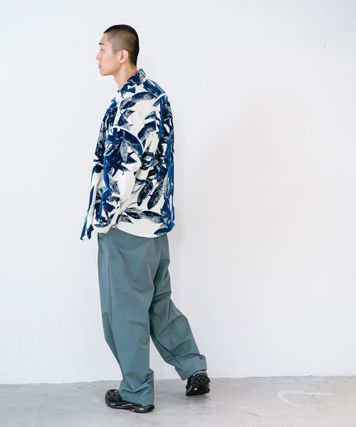 yoshiokubo（ヨシオクボ）の「yoshiokubo ヨシオクボ / LAUREL FLOCK L/S SHT ローレルフロックシャツ / YKF26202（シャツ/ブラウス・メンズ・ホワイト・2）」の7枚目の写真