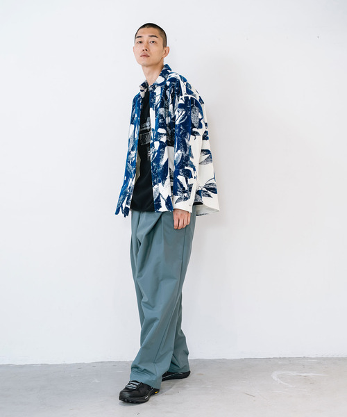 yoshiokubo（ヨシオクボ）の「yoshiokubo ヨシオクボ / LAUREL FLOCK L/S SHT ローレルフロックシャツ / YKF26202（シャツ/ブラウス・メンズ・ホワイト・2）」の8枚目の写真