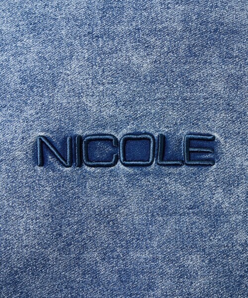 HIDEAWAYS NICOLE(ハイダウェイニコル)の「【WEB限定】デニムジャージトレーナー(Tシャツ/カットソー・メンズ・サックスブルー/ネイビー/ブラック・M/XXL/XL/L)」の18枚目の写真