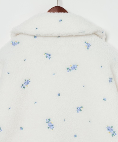 niko and...(ニコアンド)の「フラワー刺繍ボアジャケット(ブルゾン・レディース・オフホワイト/ブラック/ブラウン・FREE)」の19枚目の写真