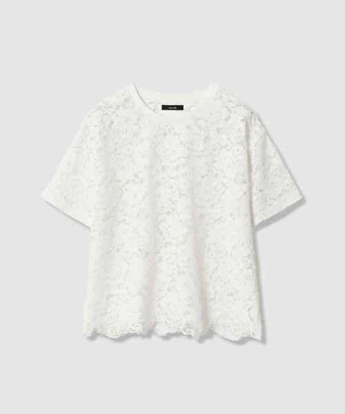 allureville(アルアバイル)の「コードレースT(Tシャツ/カットソー・レディース・ブラック/オフホワイト・2)」の7枚目の写真