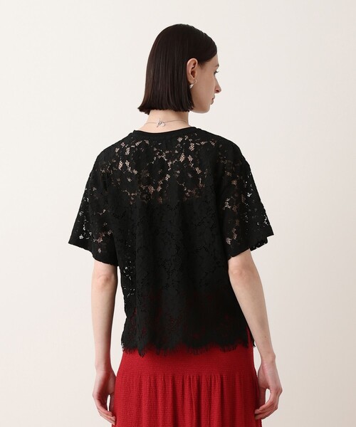allureville(アルアバイル)の「コードレースT(Tシャツ/カットソー・レディース・ブラック/オフホワイト・2)」の12枚目の写真